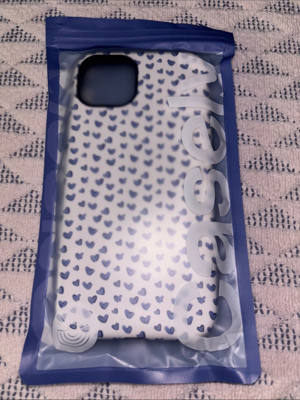Casely Lovebug Blue Hearts Case-iPhone 15 Plus